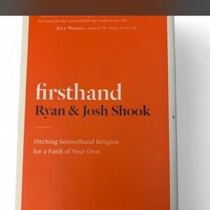 Firsthand by Ryan & Josh Shook - Orange Cover